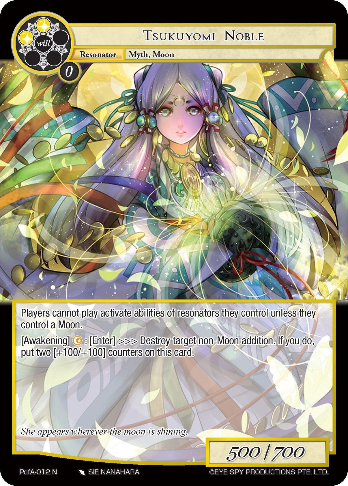 Tsukuyomi Noble (PofA-012) [Alice Origin IV: Prologue of Attoractia] - POKÉ JEUX