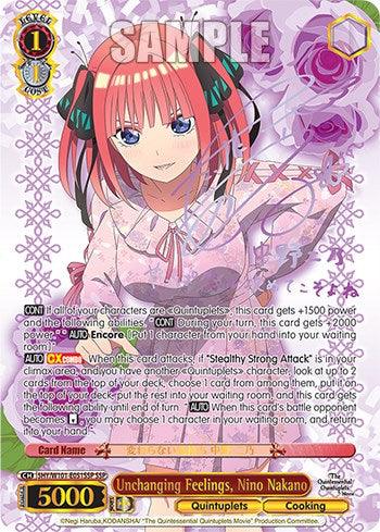 Unchanging Feelings, Nino Nakano (5HY/W101-E051SSP SSP) [The Quintessential Quintuplets Movie] - POKÉ JEUX