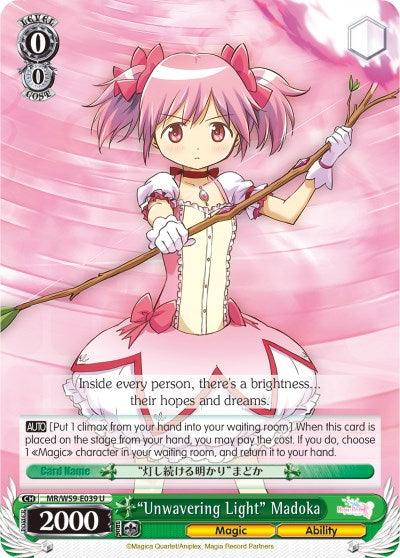 "Unwavering Light" Madoka (MR/W59-E039 U) [Magia Record: Puella Magi Madoka Magica [Side Story] (Mobile)] - POKÉ JEUX