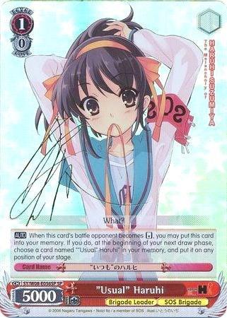 "Usual" Haruhi (SY/W08-E056SP SP) [The Melancholy of Haruhi Suzumiya] - POKÉ JEUX