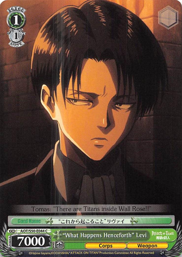 "What Happens Henceforth" Levi (AOT/S50-E044 C) [Attack on Titan Vol. 2] - POKÉ JEUX