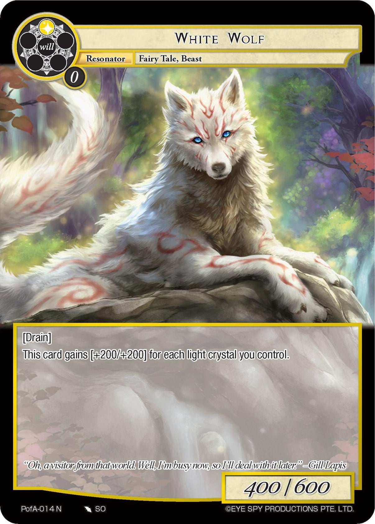 White Wolf (PofA-014) [Alice Origin IV: Prologue of Attoractia] - POKÉ JEUX