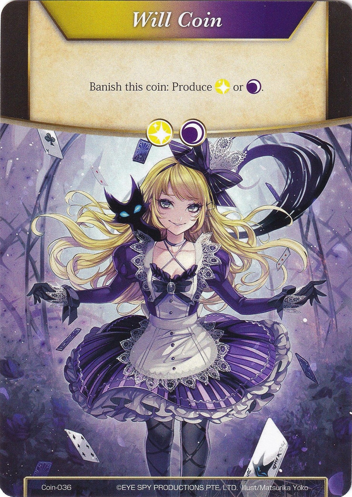 Will Coin (Coin-036) - Dark Alice (Coin-036) [Alice Origin IV: Prologue of Attoractia] - POKÉ JEUX