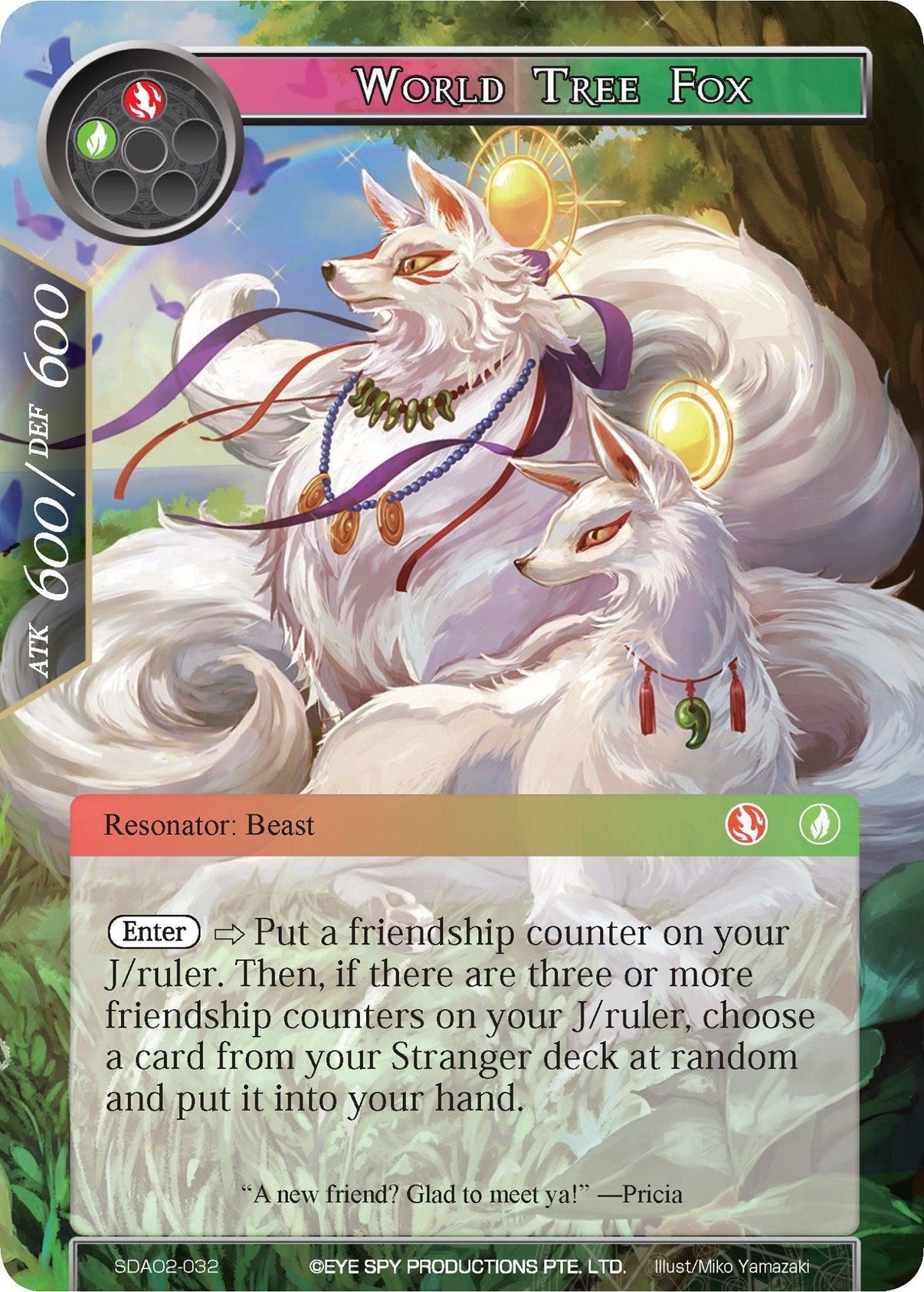 World Tree Fox (SDAO2-032) [Alice Origin II Starter Deck] - POKÉ JEUX