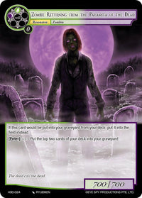 Zombie Returning from the Paramita of the Dead (HSD-024) [Starter Deck: Hero Cluster] - POKÉ JEUX